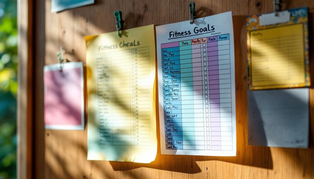 Evolution of Monthly Fitness Goal Checklists